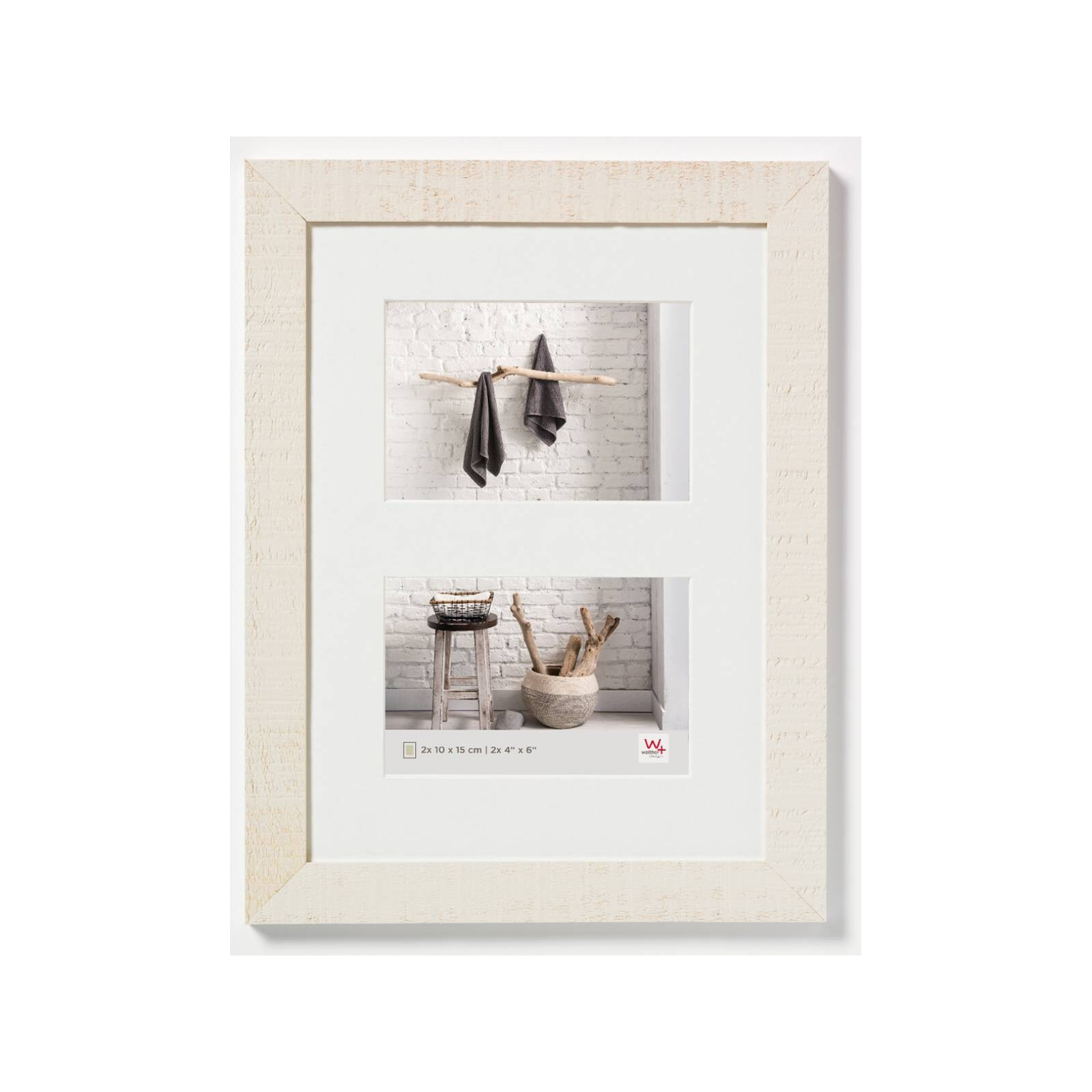 Bilderrahmen Home 2x10x15cm Holz creme
