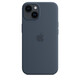 Apple iPhone 14 Silikon Case mit MagSafe sturmblau