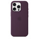 Apple iPhone 16 Pro Silikon Case mit Magsafe plum