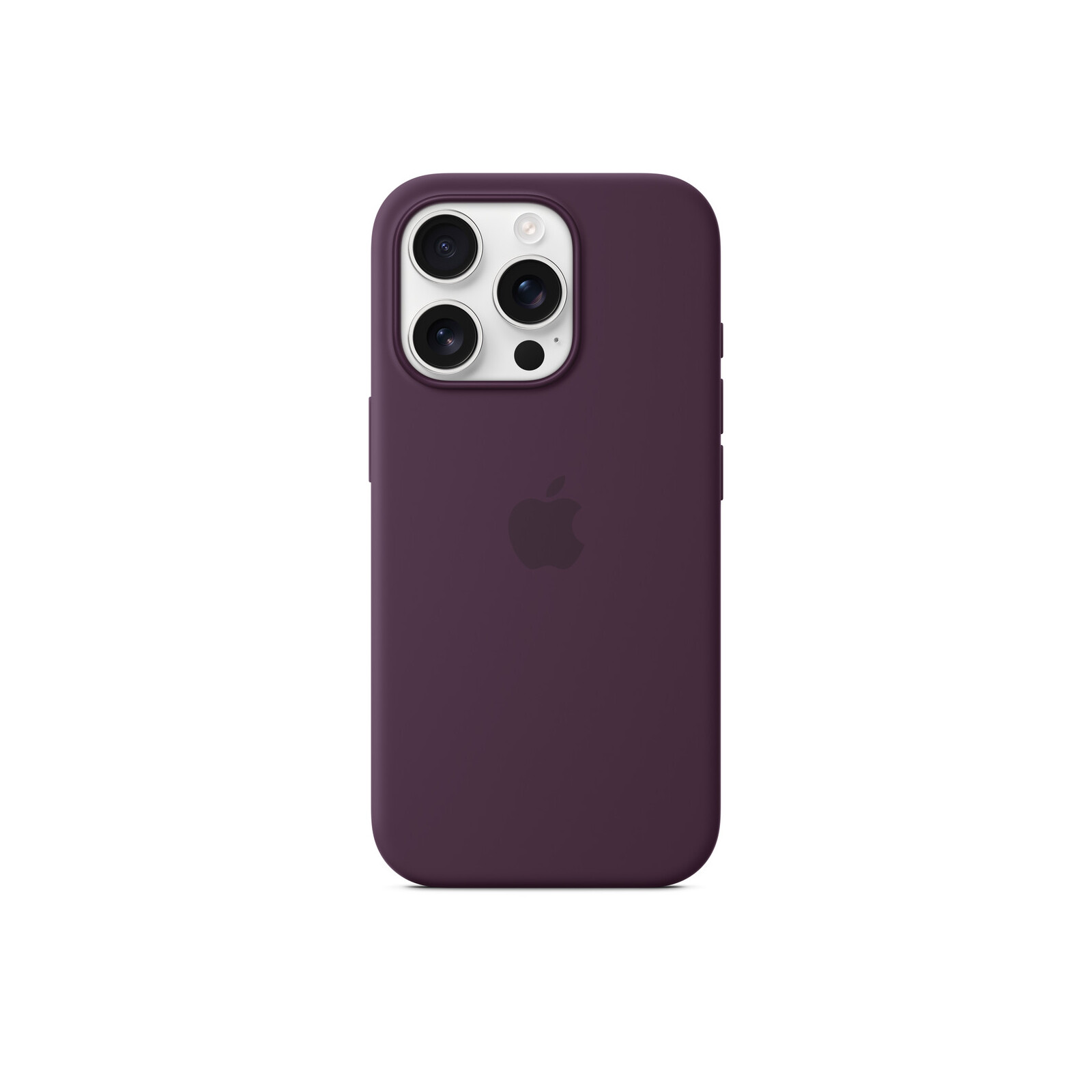 Apple iPhone 16 Pro Silikon Case mit Magsafe plum