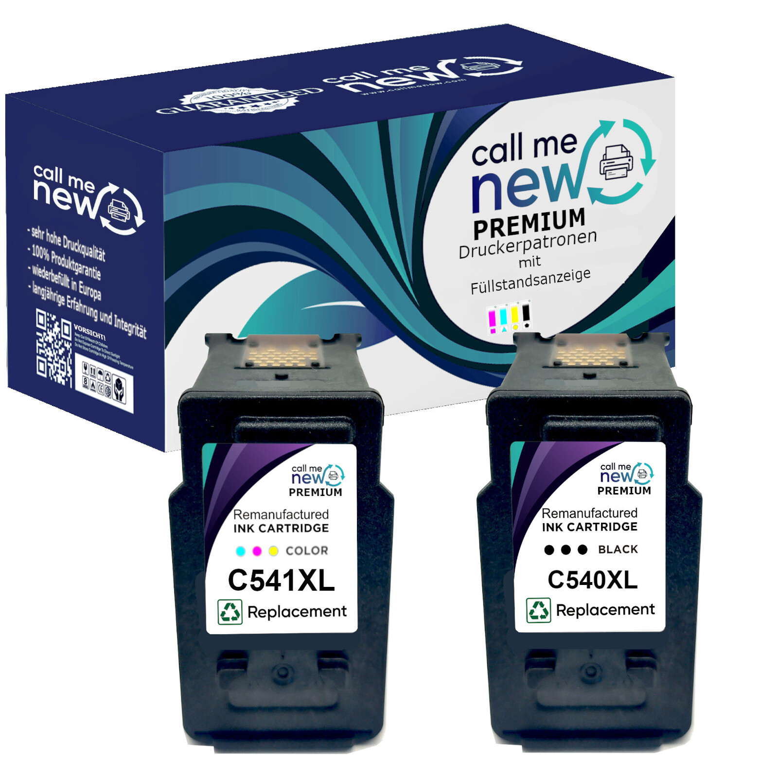 Inkwood 540XL Schwarz Kopatibel für Canon Druckerpatronen 540, Canon