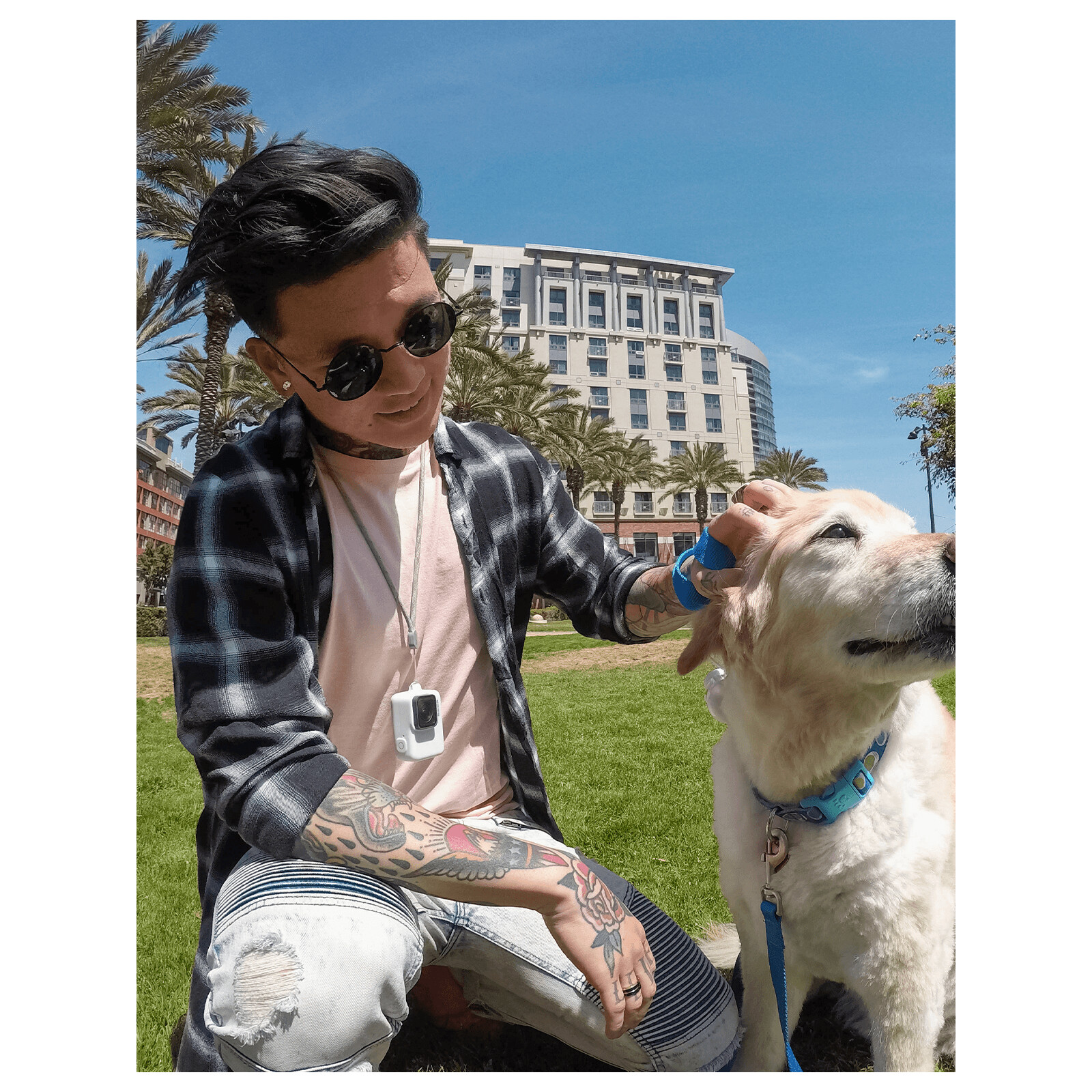 GoPro Sleeve + Lanyard Hero 8 White Hot
