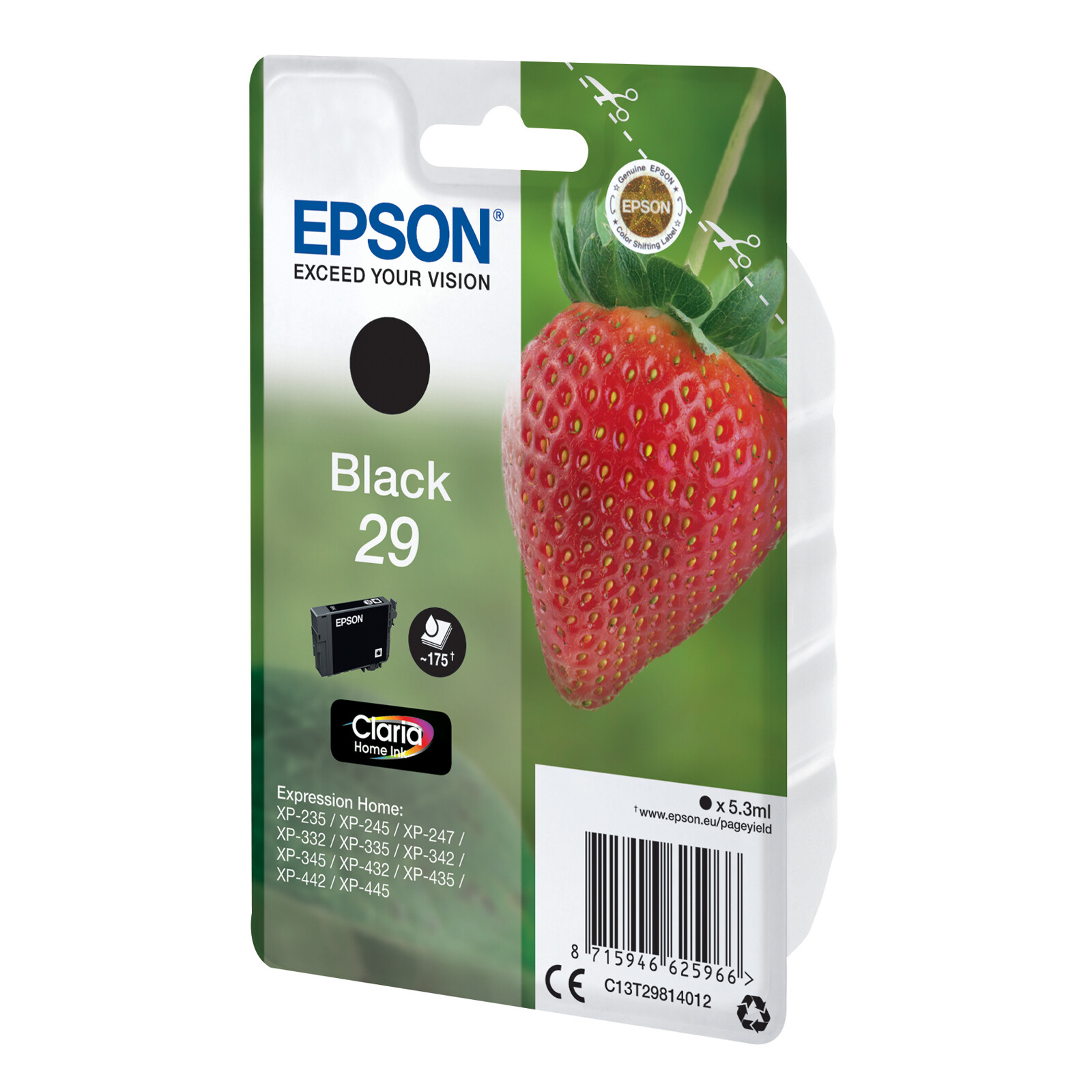 Epson 29 T2981 Tinte Black 5,3ml