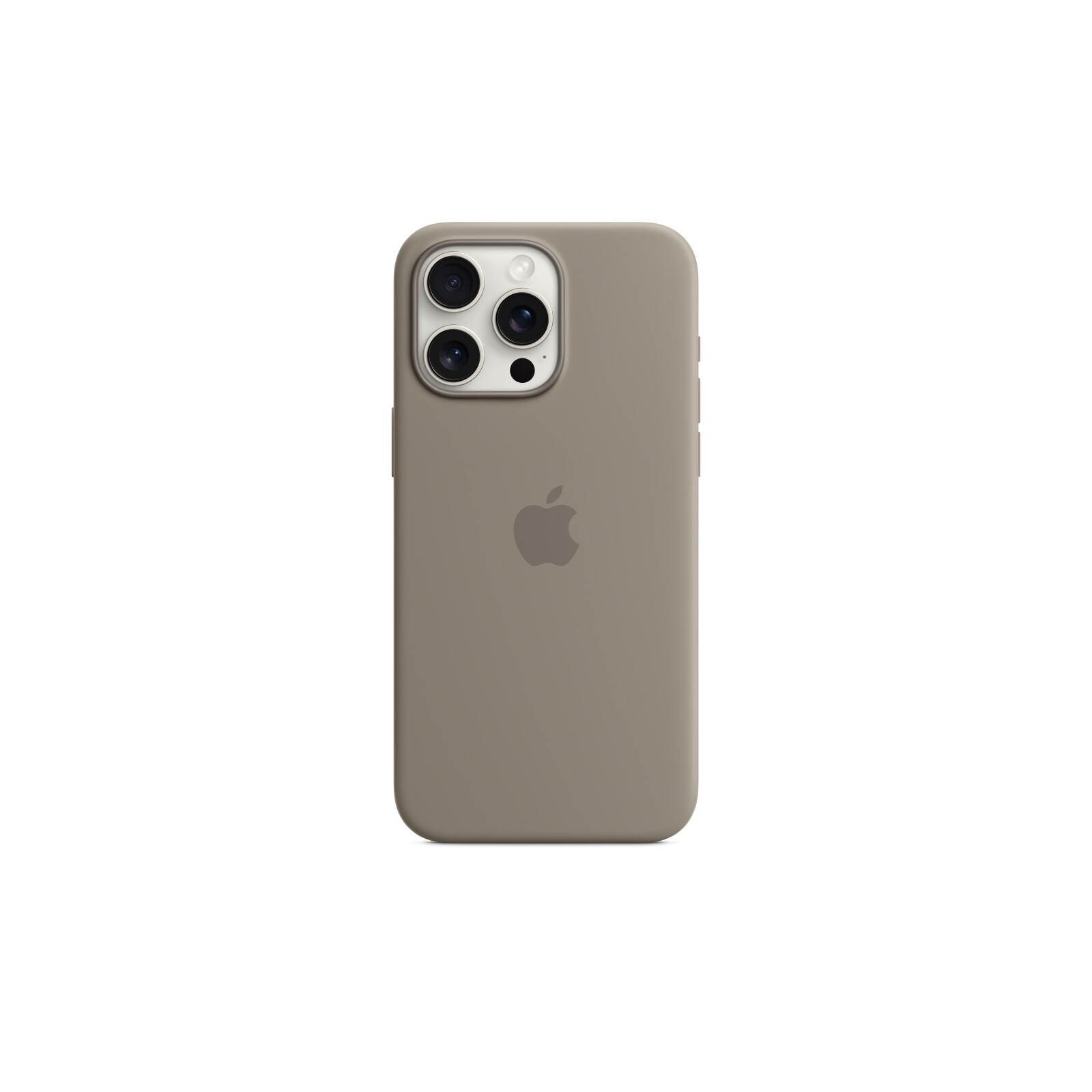 Apple iPhone 15 Pro Max Silikon Case mit MagSafe clay