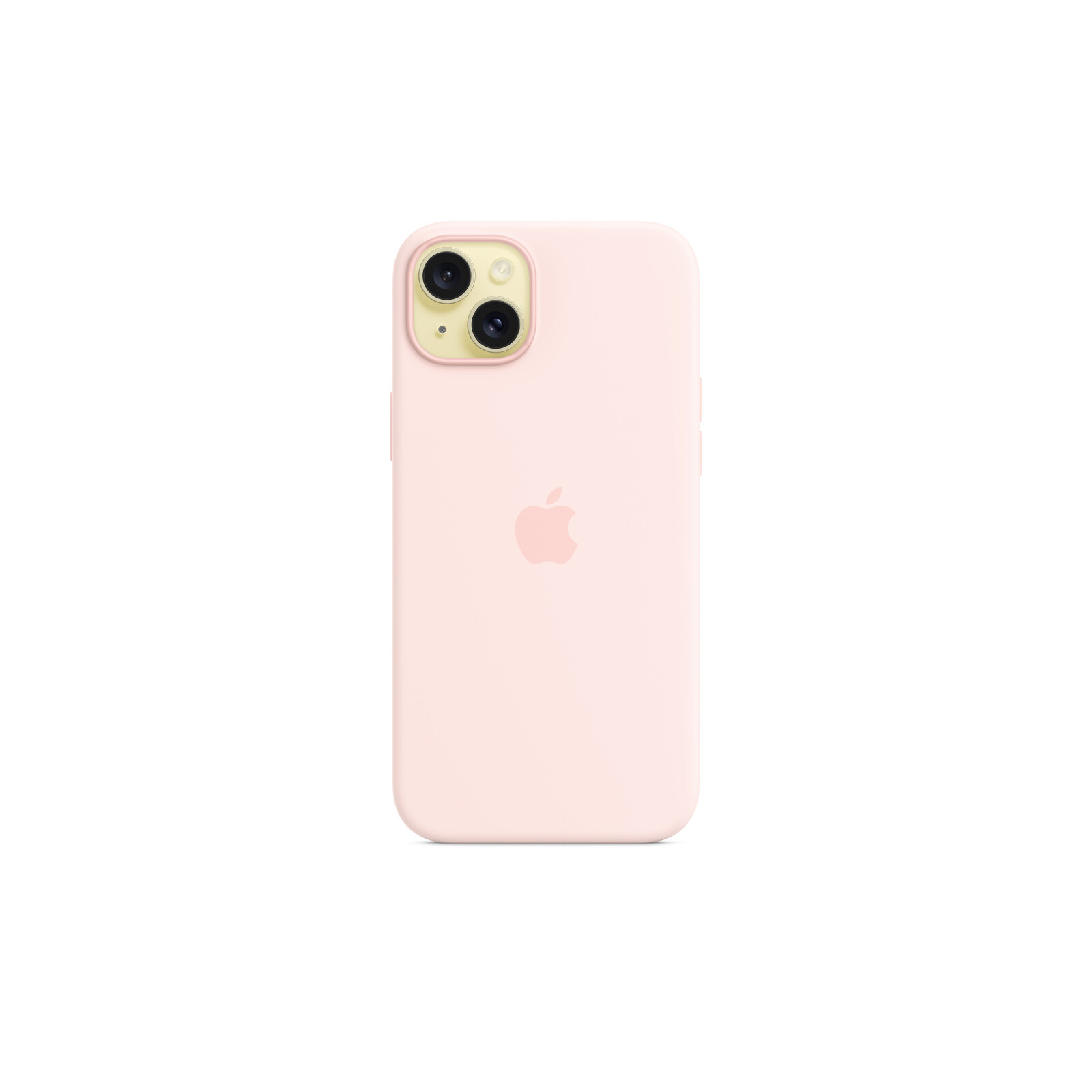 Apple iPhone 15 Plus Silikon Case mit MagSafe light pink