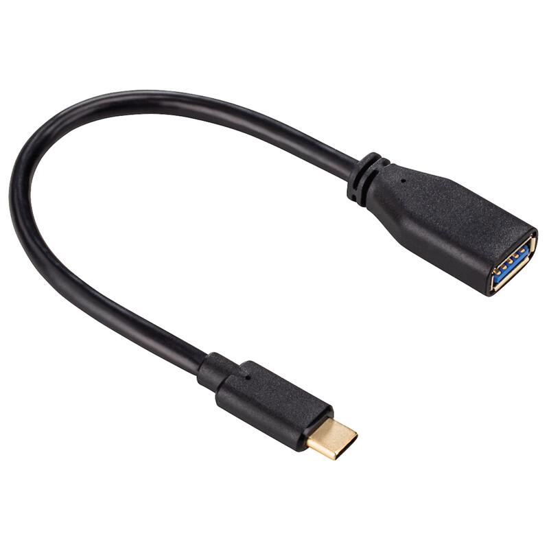 Hama USB-C-Kabel USB-C-Stecker USB-A-Kupplung