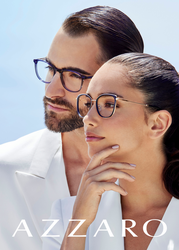 Mann und Frau mit Azzaro Brillen