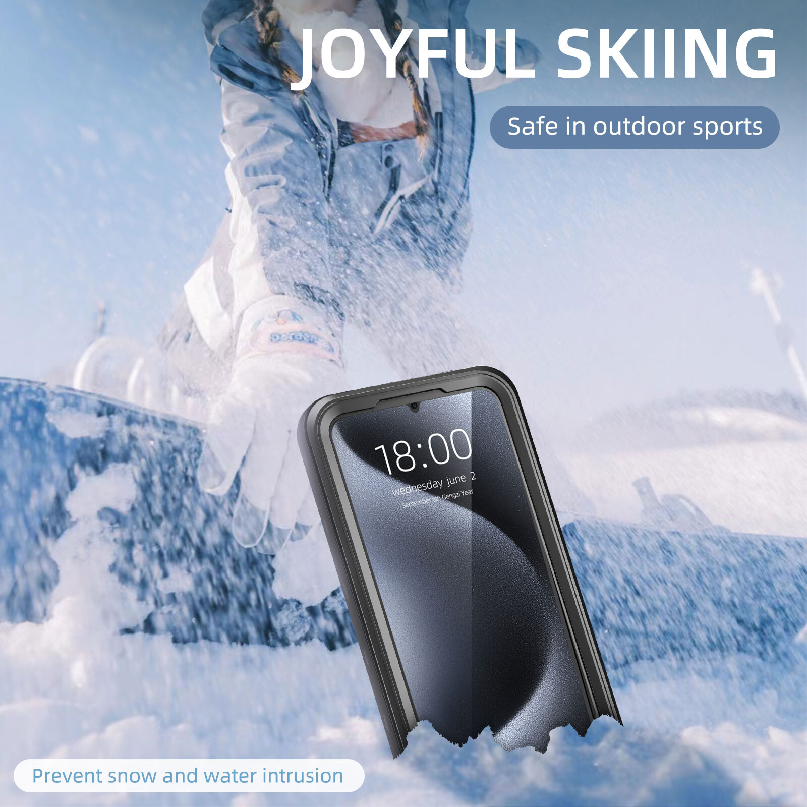 felixx IP68 Waterproof case Black - Samsung Galaxy A35