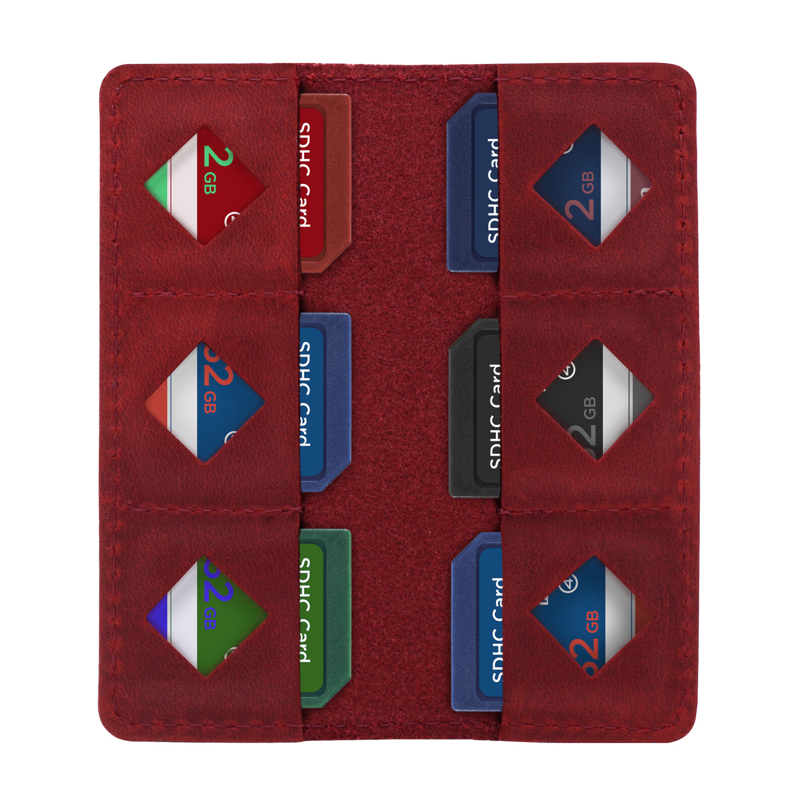 MegaGear SD Kartentasche rot