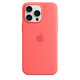 Apple iPhone 15 Pro Max Silikon Case mit MagSafe guava