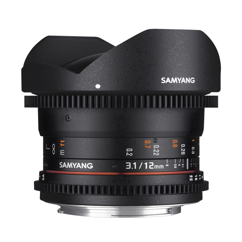 Samyang MF 12/3,1 Fisheye Video DSLR Canon EF