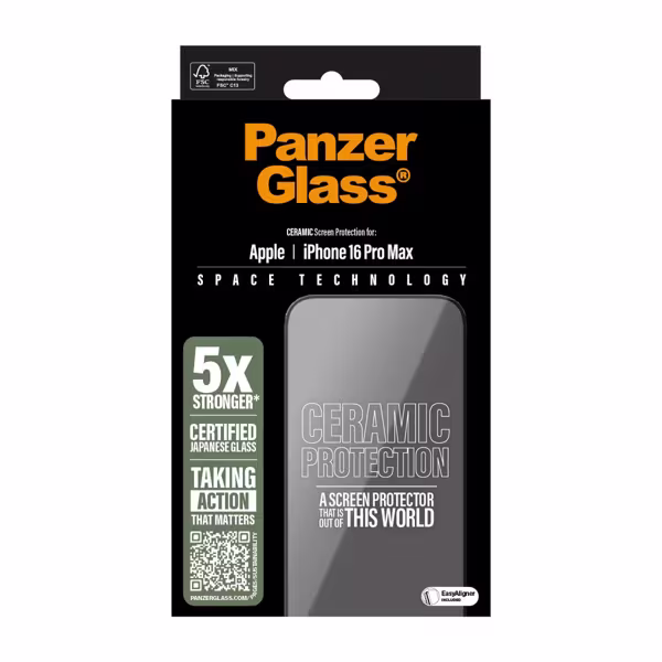 PanzerGlass Schutzglas Ceramic Apple iPhone 16 Pro Max