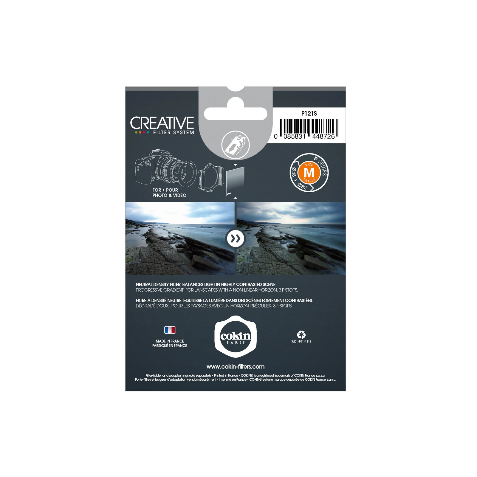 Cokin A121S Verlauf Grau G2S