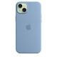 Apple iPhone 15 Plus Silikon Case mit MagSafe winter blue