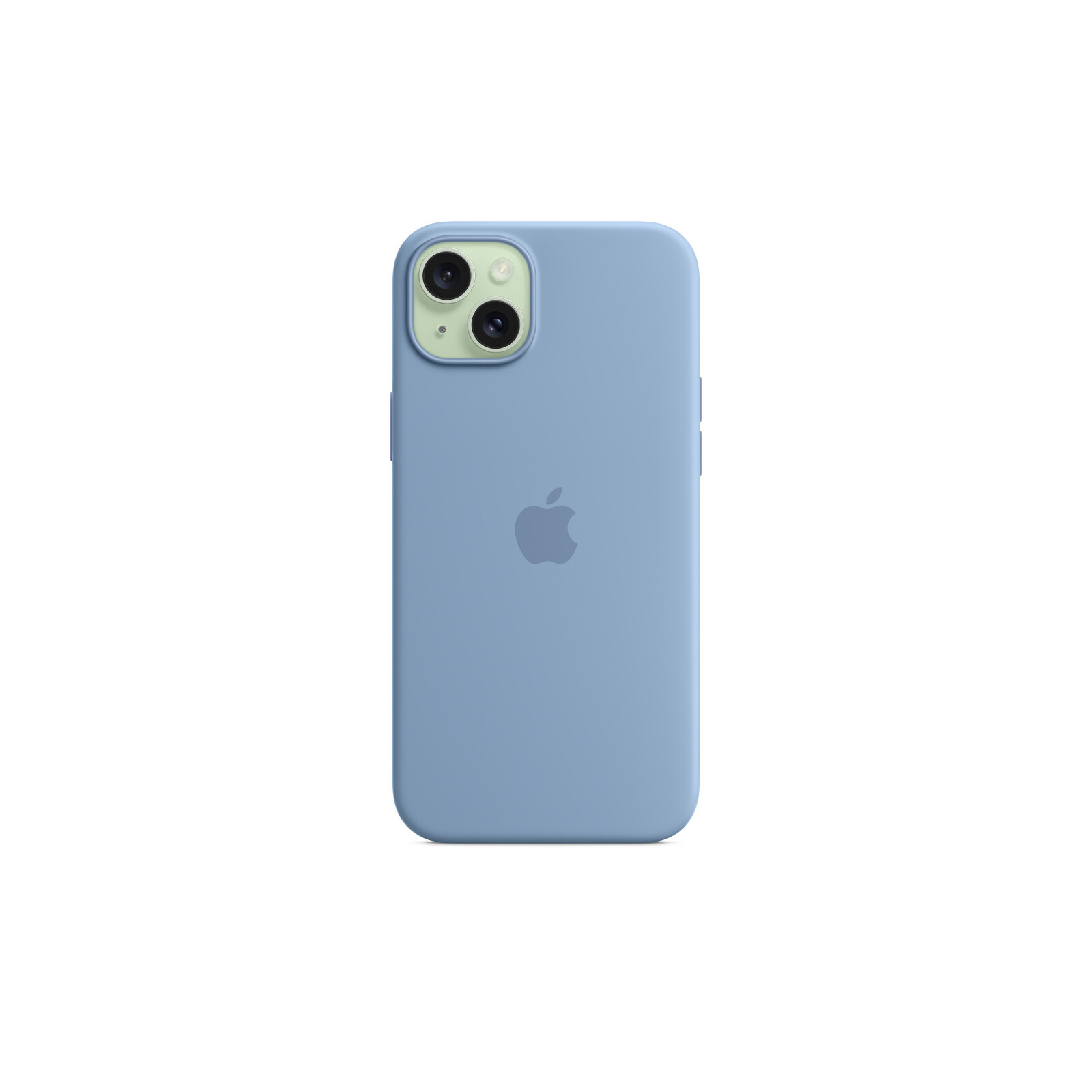 Apple iPhone 15 Plus Silikon Case mit MagSafe winter blue
