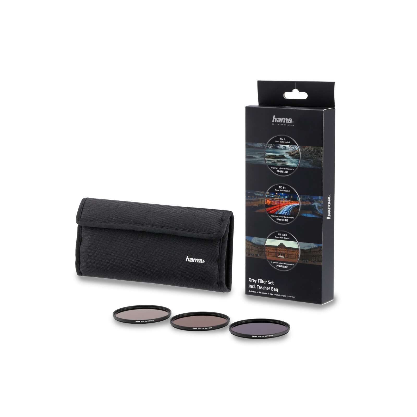Hama 76903 Graufilter Set ND8,64,1000 77mm