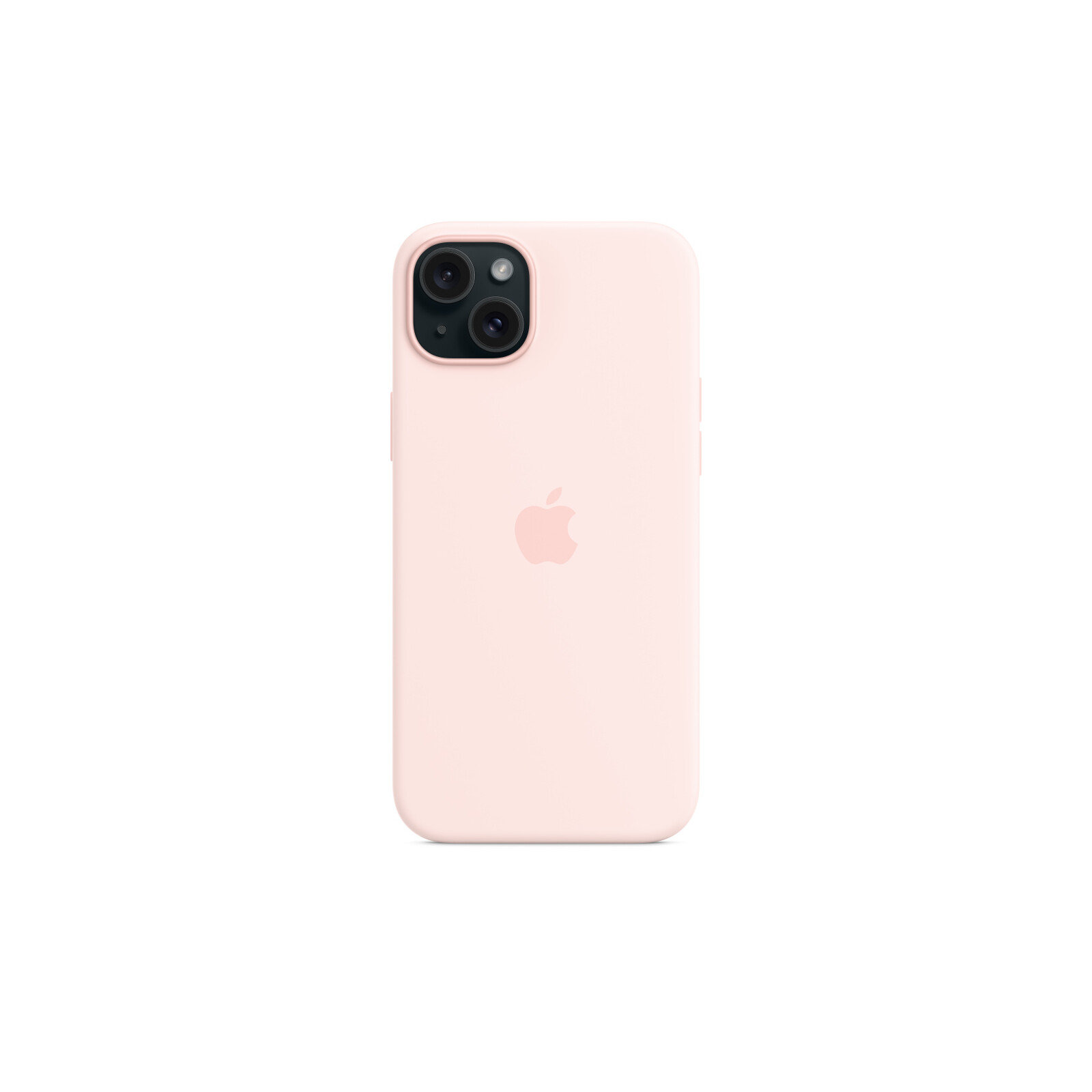 Apple iPhone 15 Plus Silikon Case mit MagSafe light pink