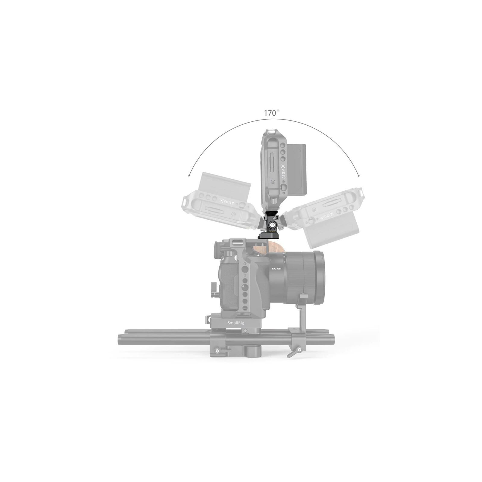 
SmallRig Monitorhalterung mit NATO-Klemme für DJI RS 2 