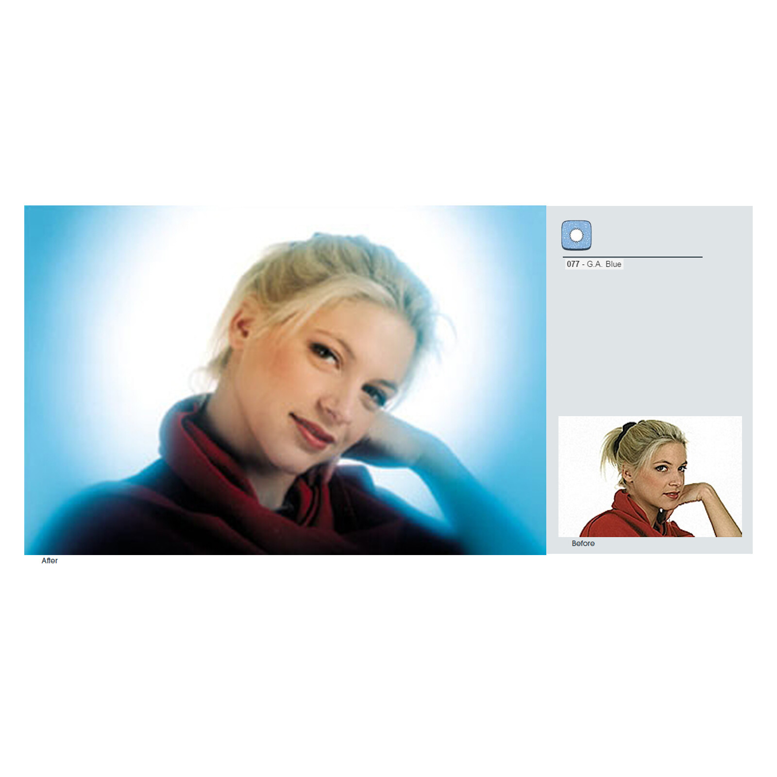 Cokin P077 Center Spot WW Blau