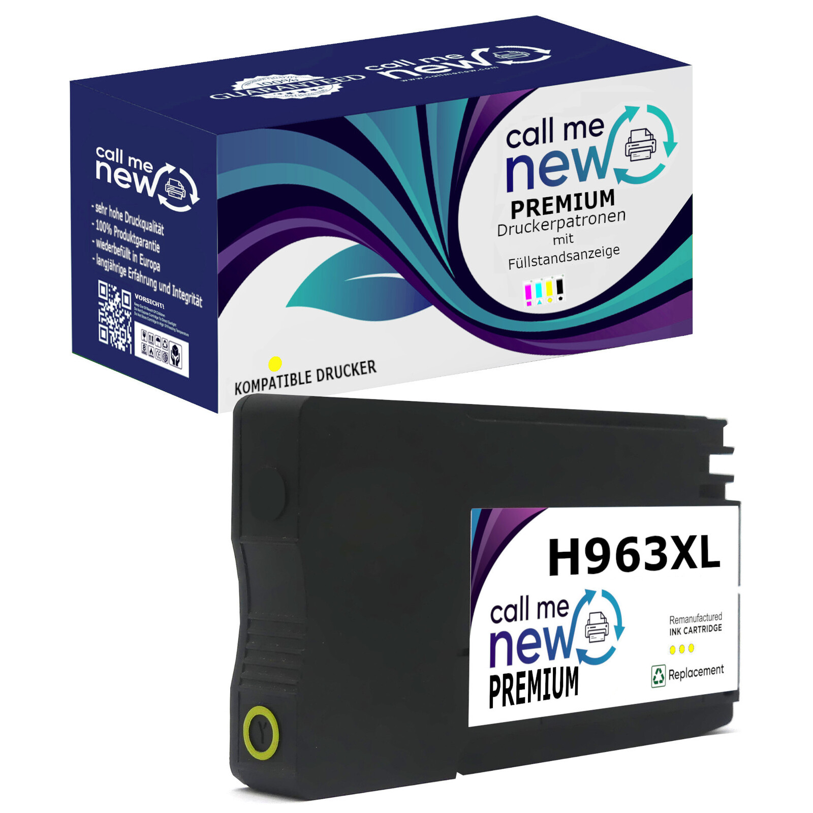 CMN Premium aufber. Tintenpatrone für HP963XL gelb