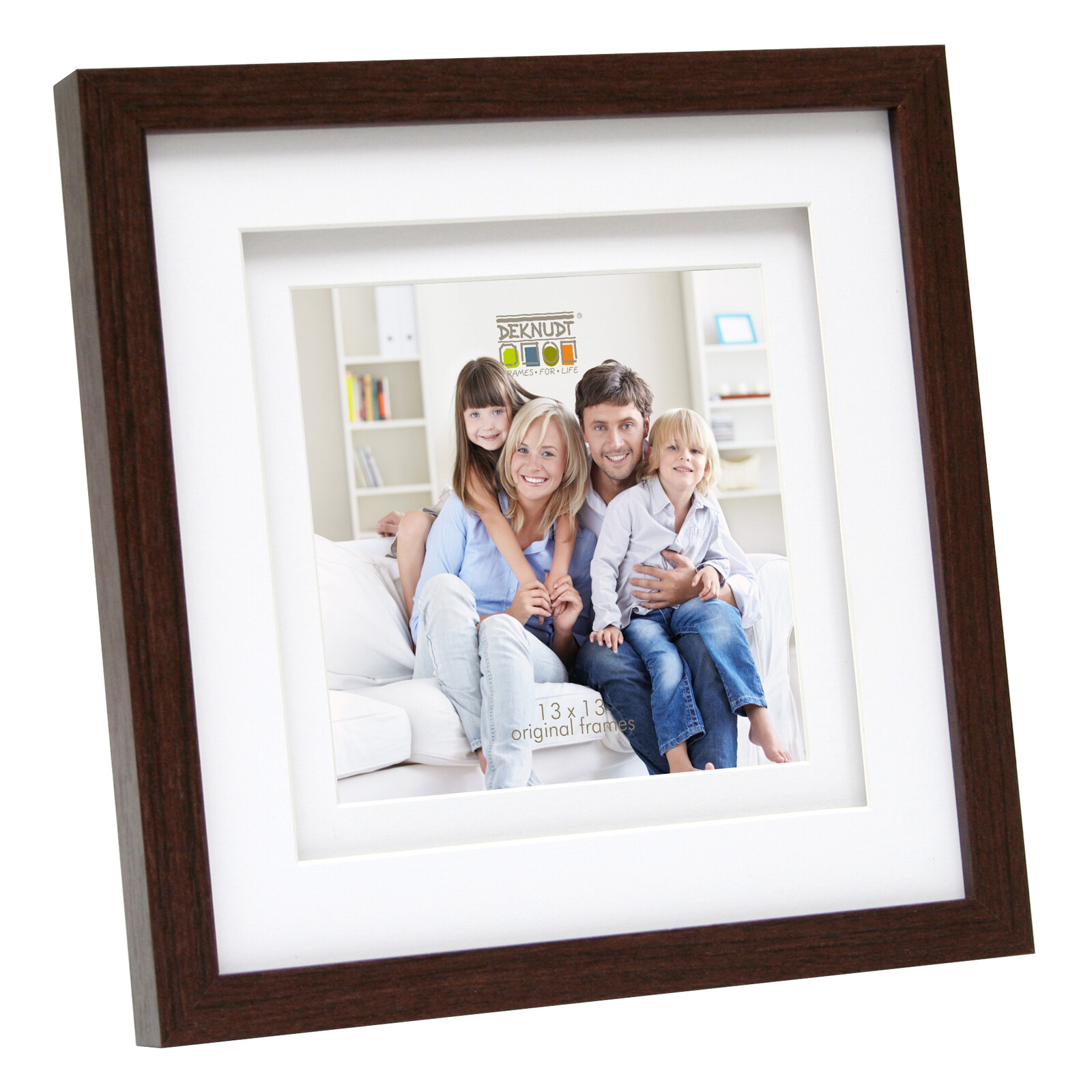 Bilderrahmen Deknudt 15x20cm Holz braun S65KQ1