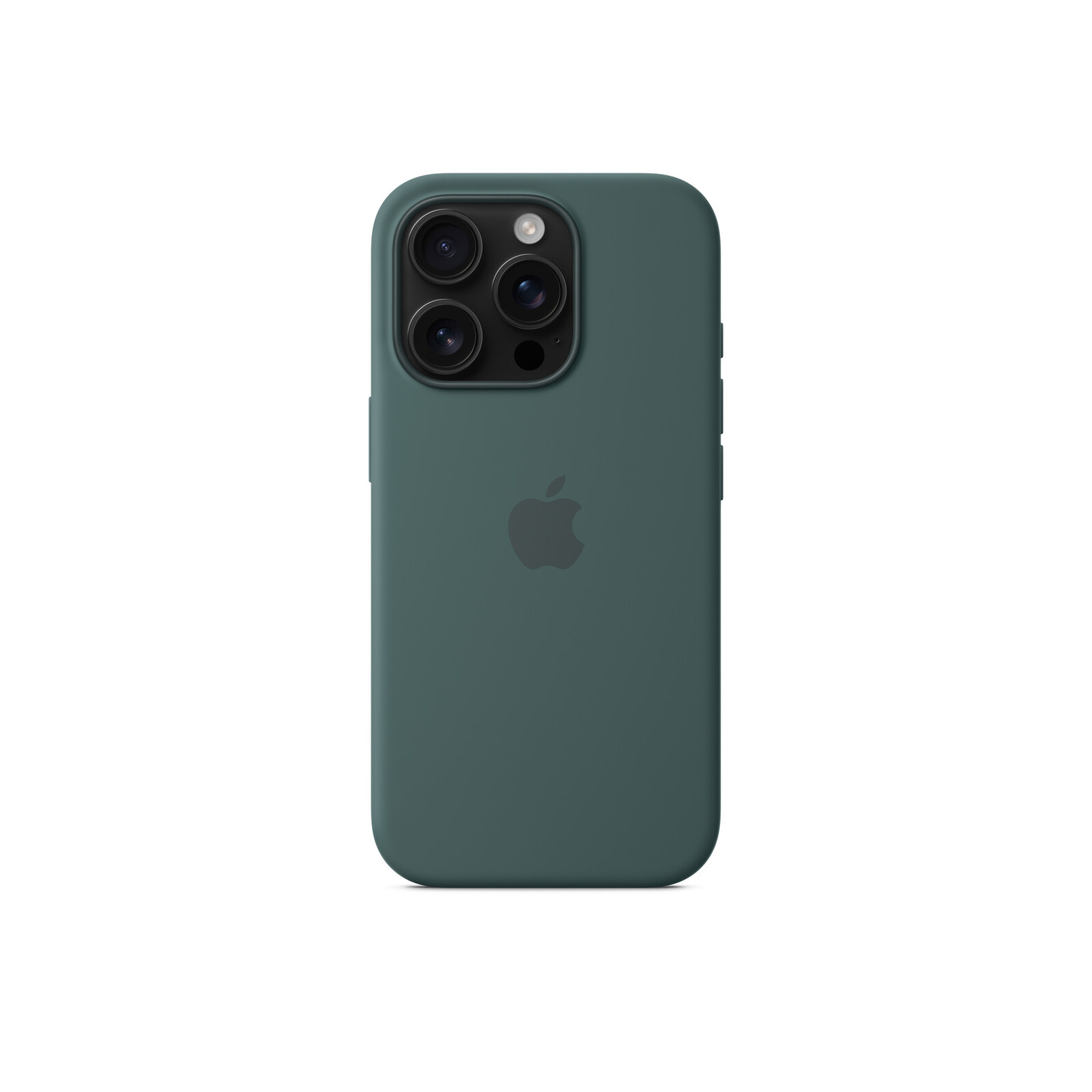 Apple iPhone 16 Pro Silikon Case mit Magsafe lake green