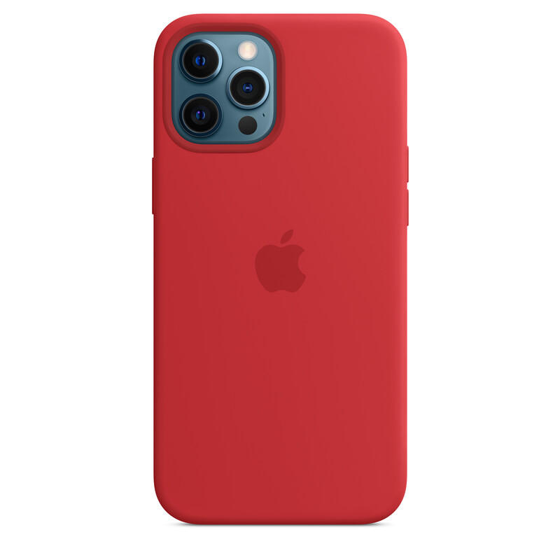 Apple iPhone 12 Pro Max Silikon Case mit MagSafe product red