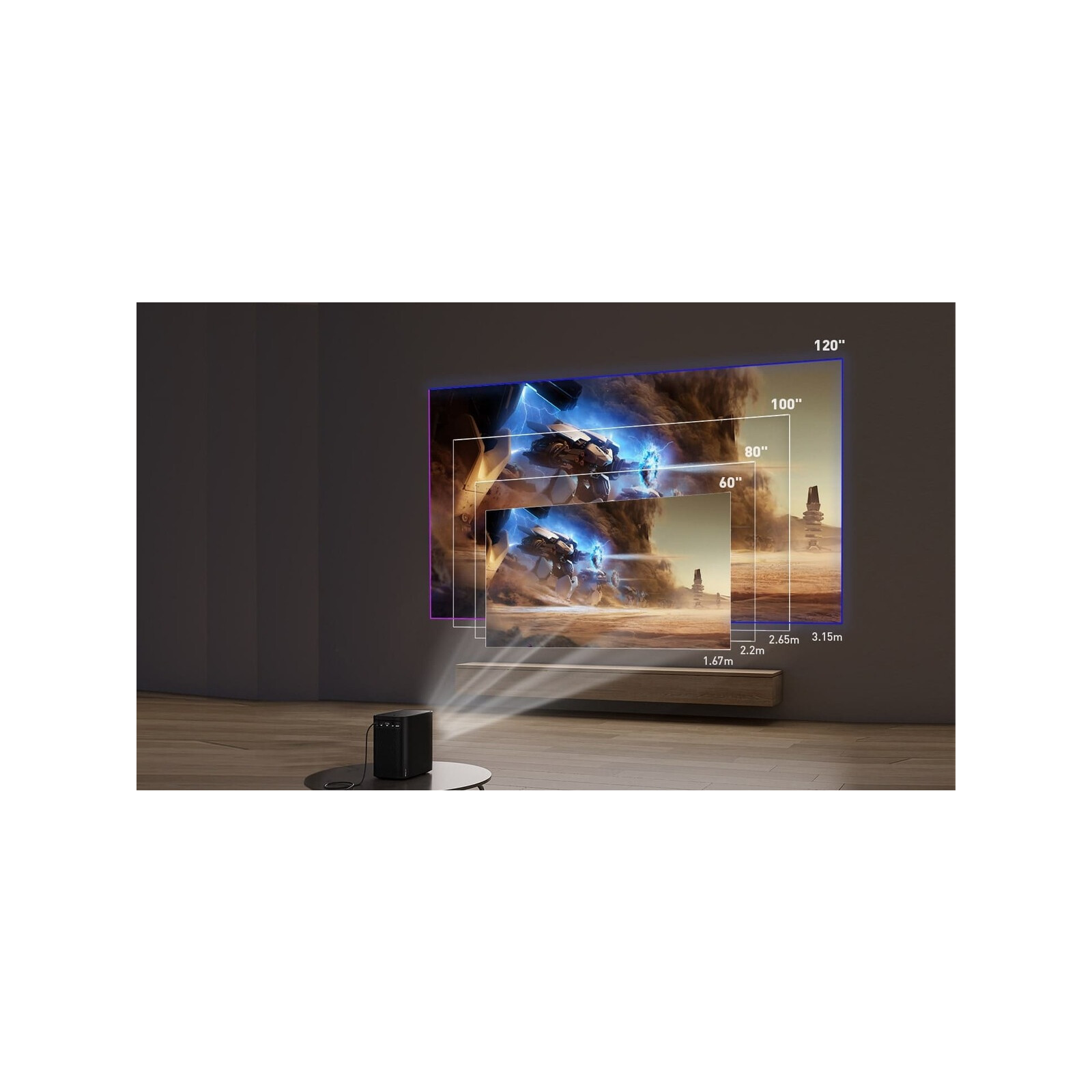 Emton N1 Beamer 500LM Grau
