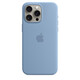 Apple iPhone 15 Pro Max Silikon Case mit MagSafe winter blue