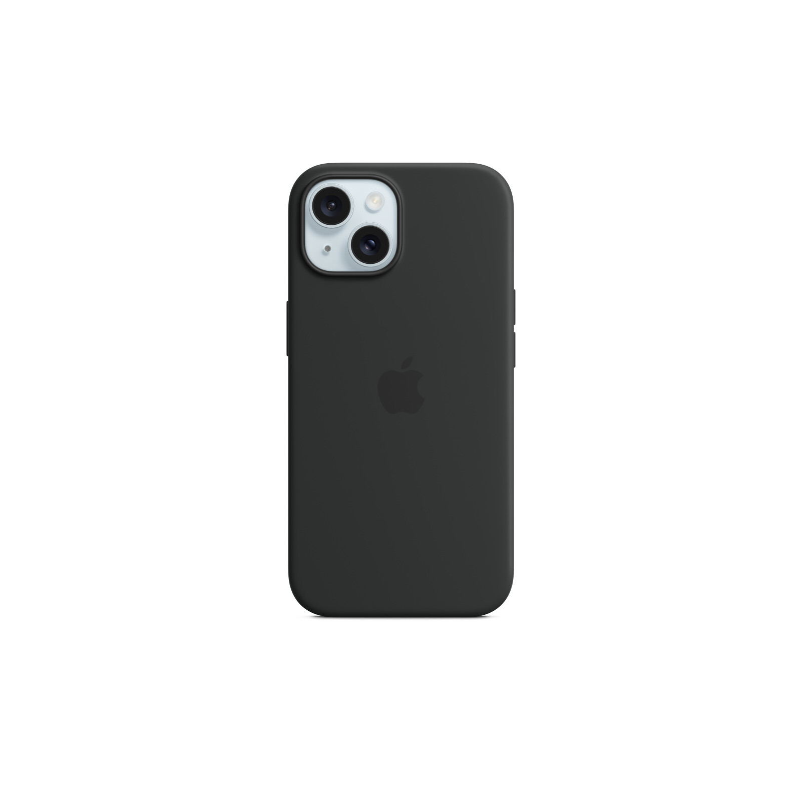 Apple iPhone 15 Silikon Case mit MagSafe black