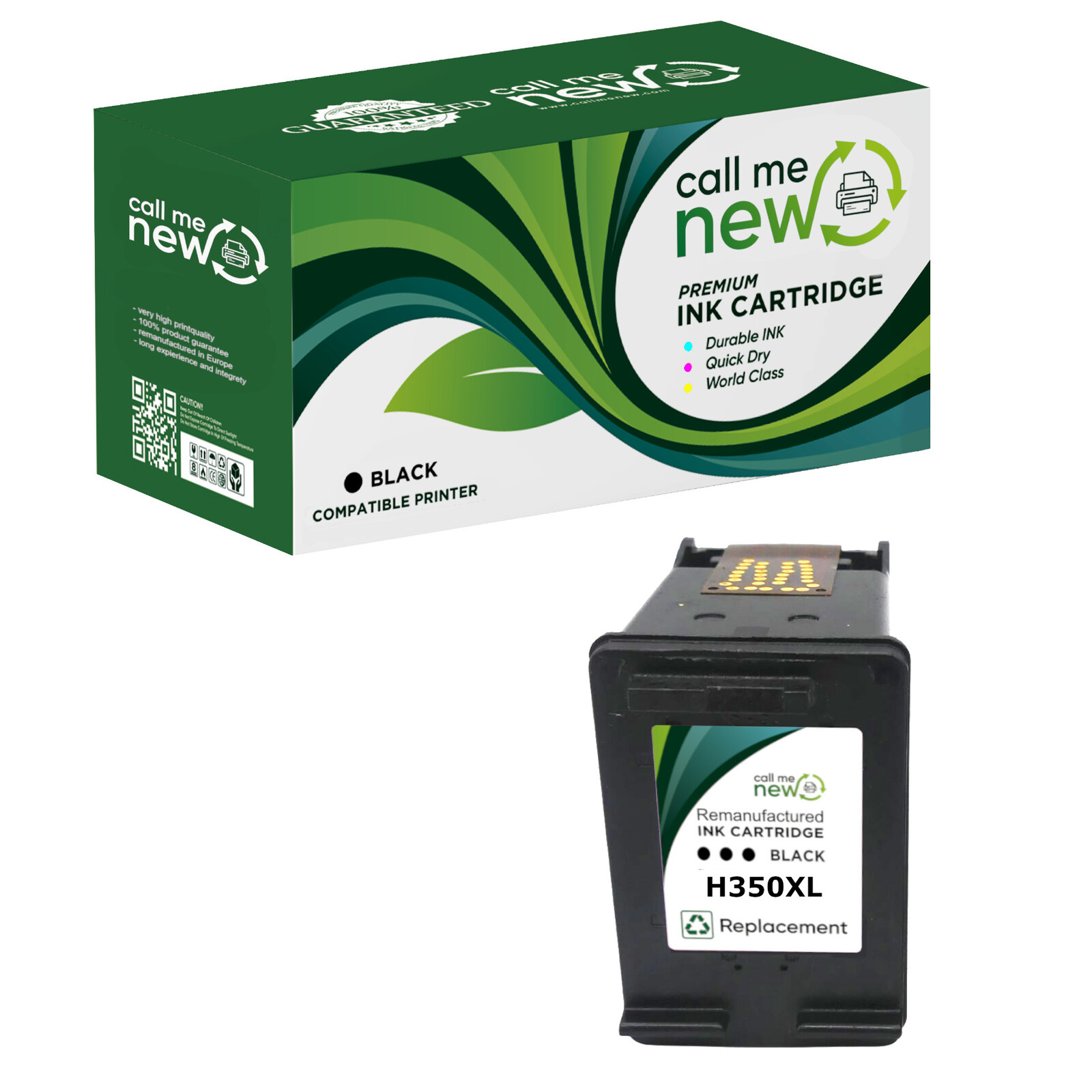 CMN aufber. Tintenpatrone für HP 350XL schwarz