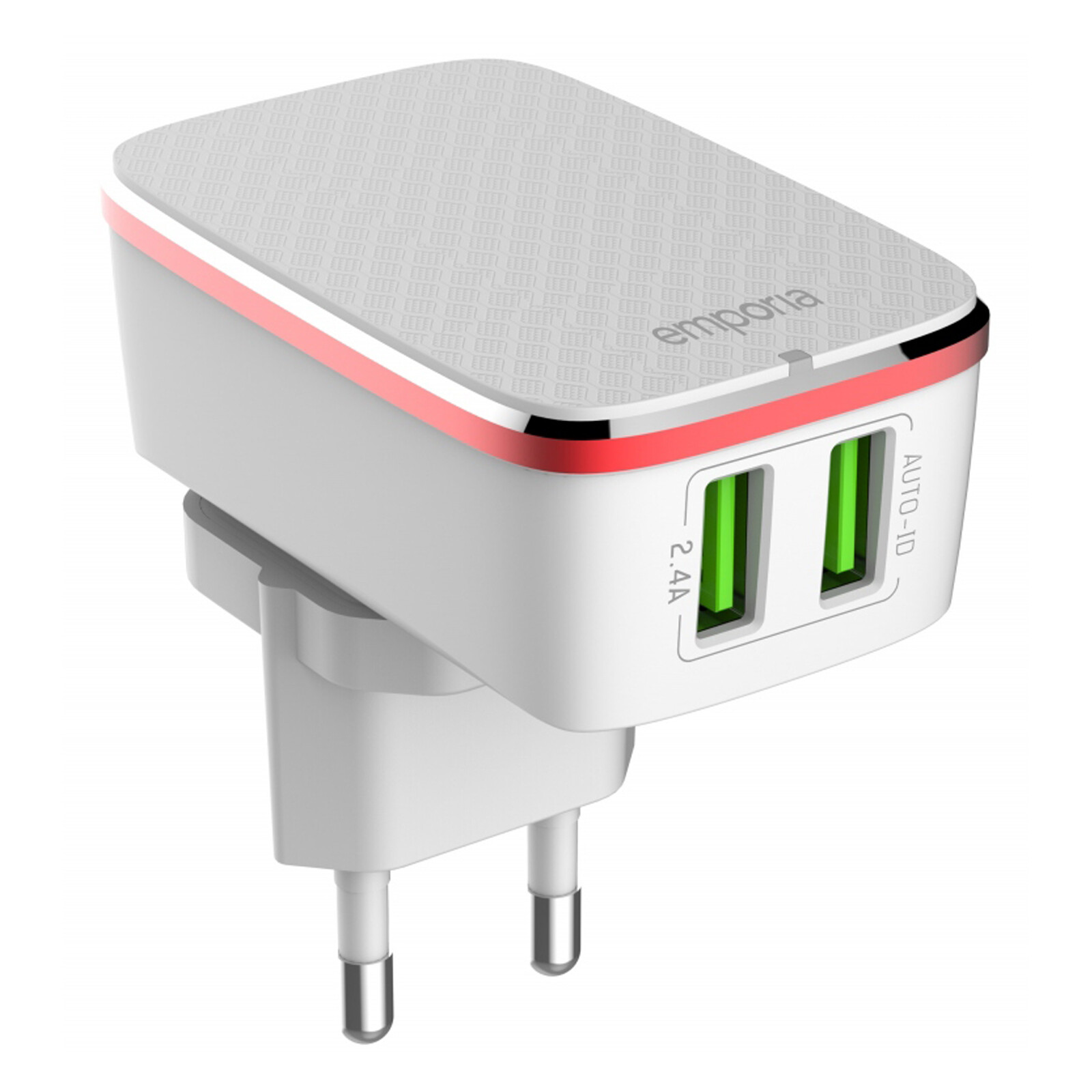 Emporia Reiselader dual-USB 2,4A Auto-ID