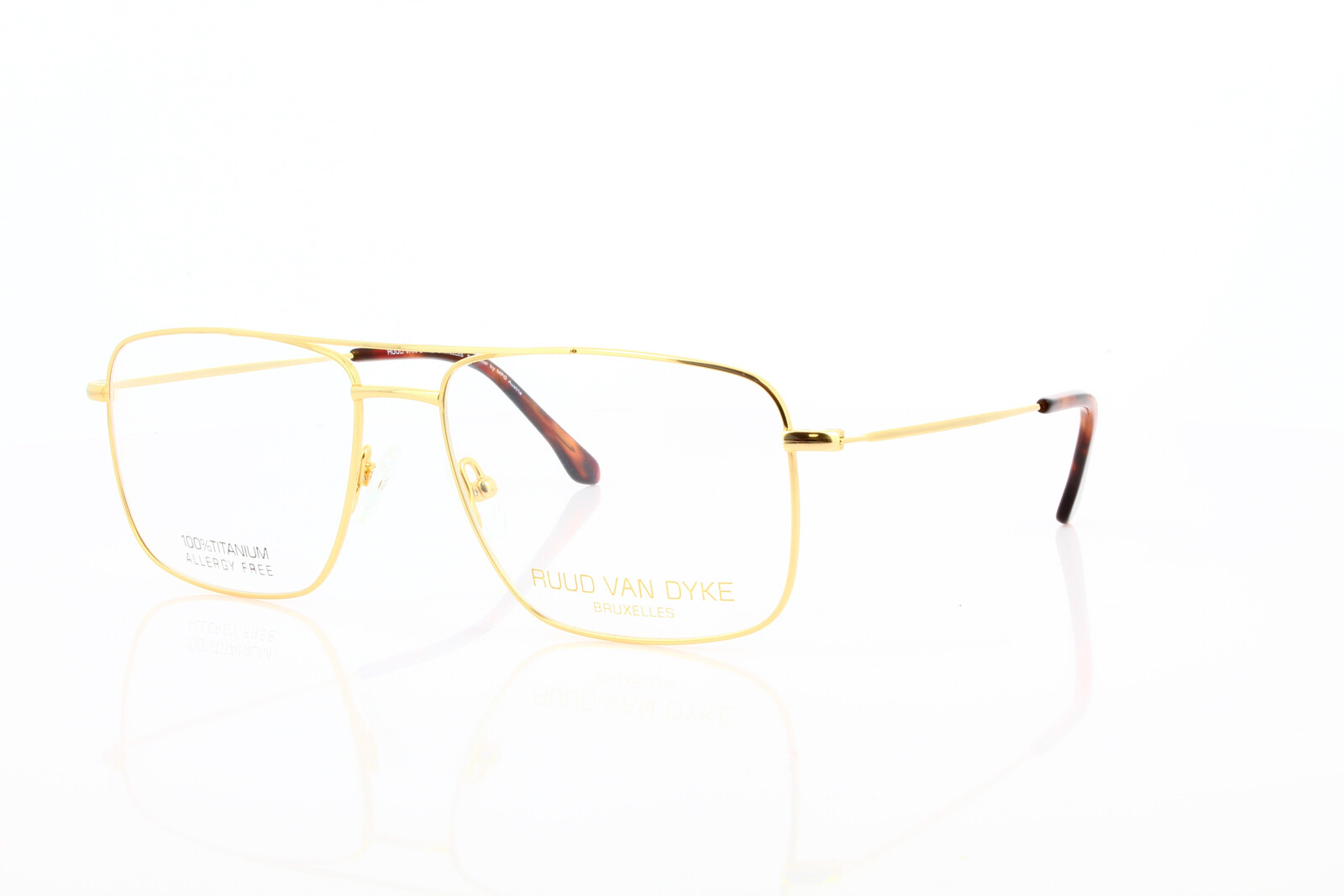 Ruud van Dyke RVD 1170T-1H Herrenbrille Titan Doppelsteg
