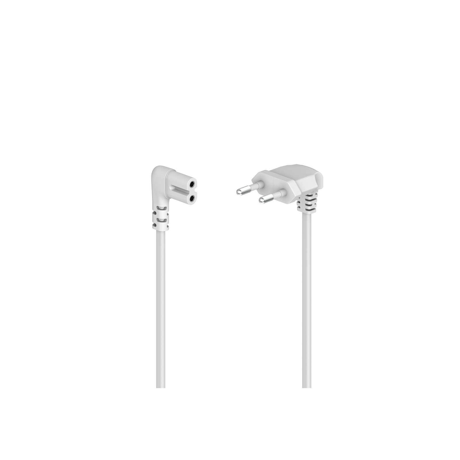 Hama Netzkabel Euro-Stecker, Doppelnut/C7,1,5,Weiß 