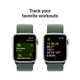 Apple Watch SE LTE 40mm starlight Alu Case + green loop