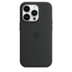 Apple iPhone 14 Pro Silikon Case mit MagSafe mitternacht
