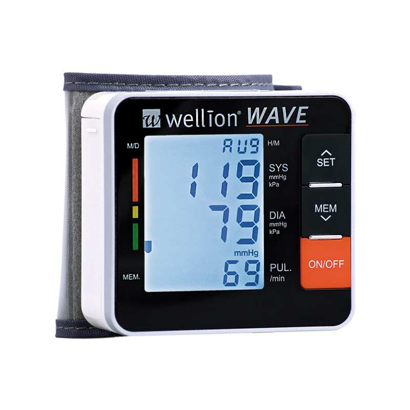 Wellion Wave Blutdruckmessgerät Handgelenk