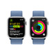 Apple Watch S9 GPS Alu silber 41mm Sport Loop winterblau
