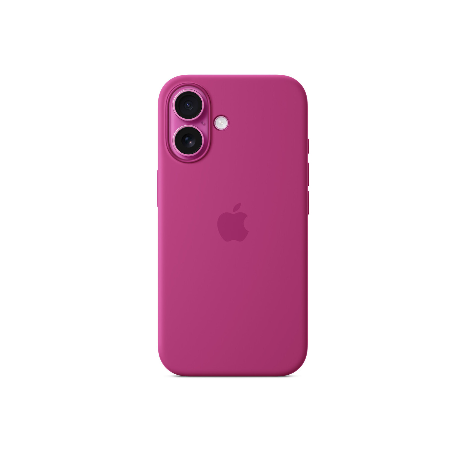  Apple iPhone 16 Silikon Case mit Magsafe fuchsia 
