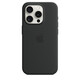 Apple iPhone 15 Pro Silikon Case mit MagSafe black