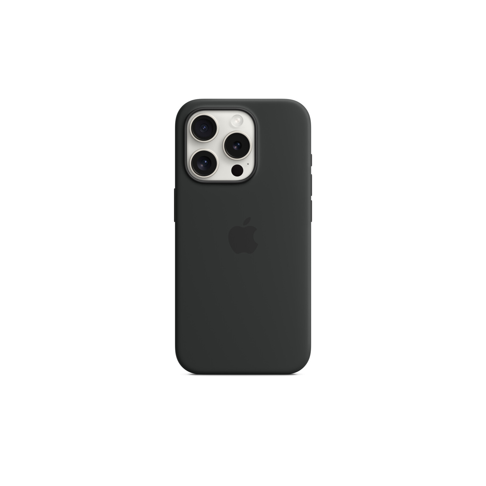 Apple iPhone 15 Pro Silikon Case mit MagSafe black