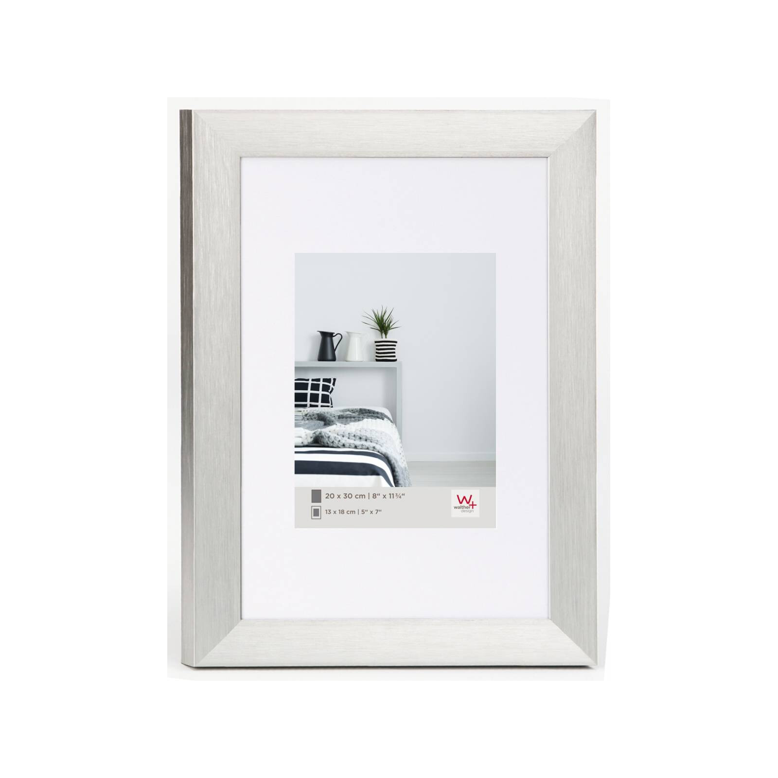 Bilderrahmen Aluline 20x30cm Metall silber