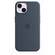 Apple iPhone 14 Silikon Case mit MagSafe sturmblau