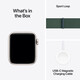 Apple Watch SE LTE 40mm starlight Alu Case + green loop