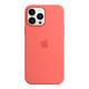 Apple iPhone 13 Pro Max Silikon Case mit MagSage pink pamelo