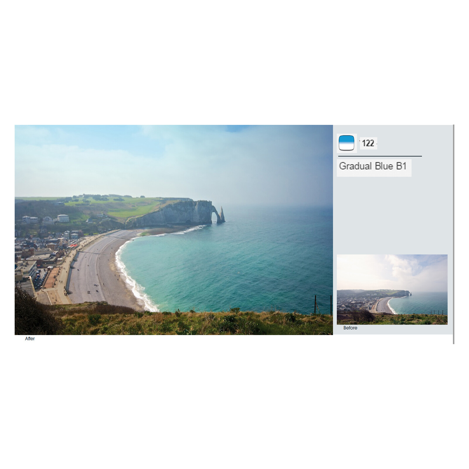 Cokin Z122 Verlauf Blau 1