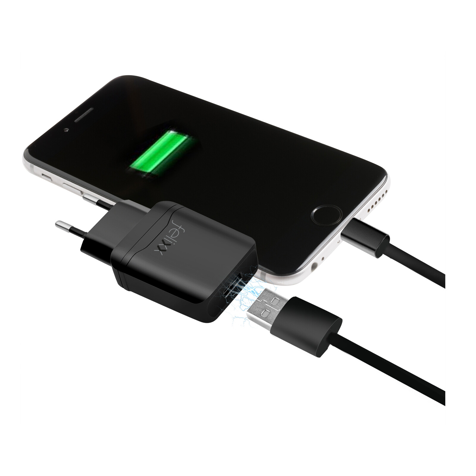 Fel Reise-Schnellladegerät Qualcomm Quick Charge USB-C