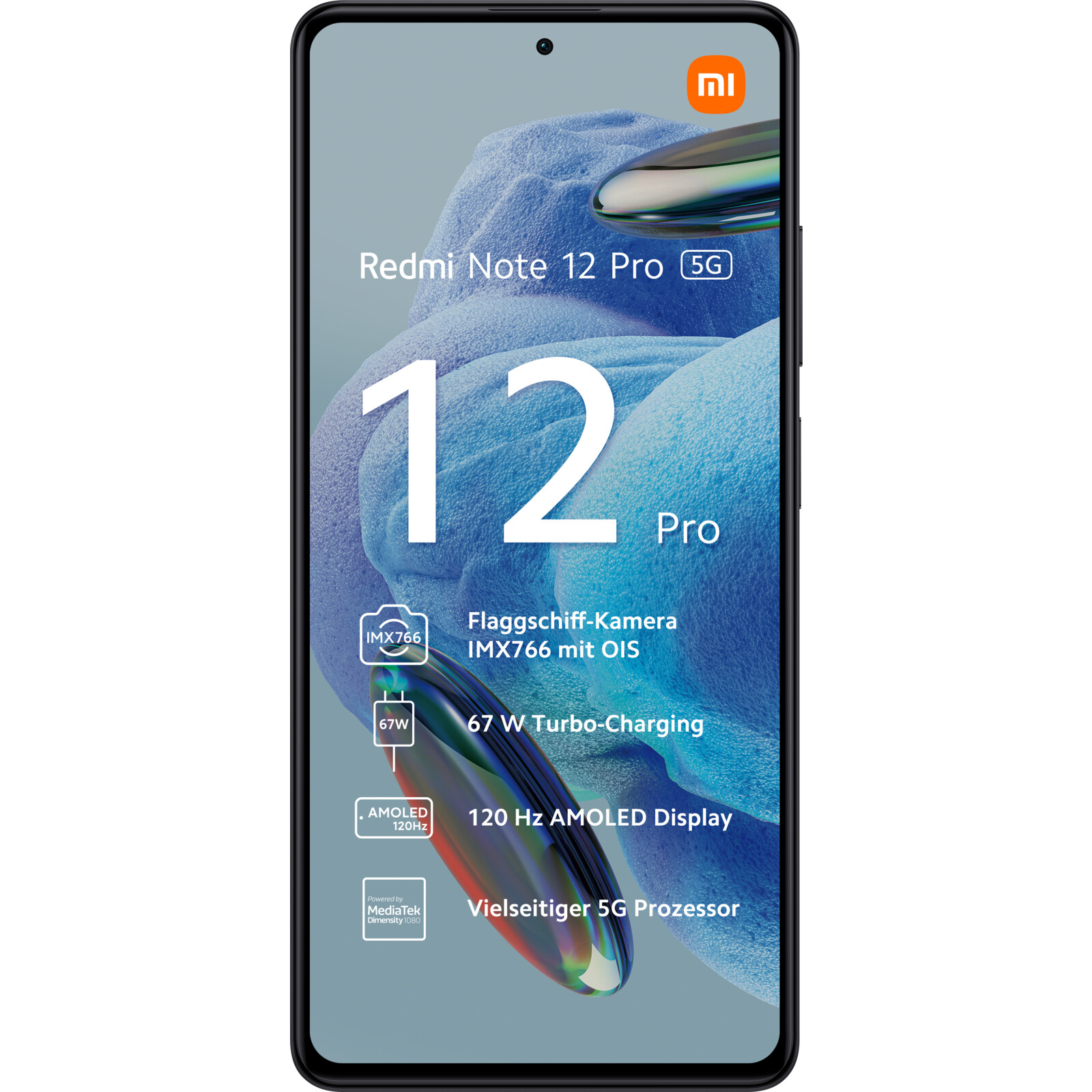 Xiaomi Redmi Note 12 Pro 5G 128GB schwarz 
