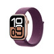 Apple Watch S10 GPS 42mm rose gold Alu Case + plum Loop