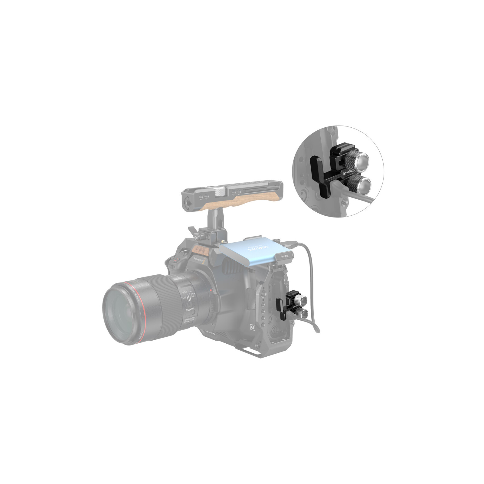 SmallRig HDMI- und USB-C-Kabelklemme für BMPCC 6K 